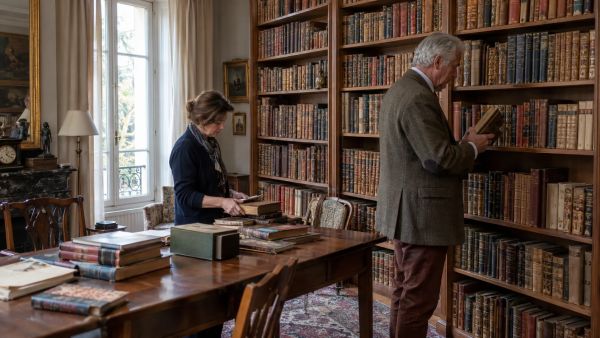 Faire estimer une bibliothèque de livres anciens en succession