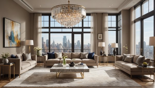 Tendances actuelles lustre cristal style contemporain